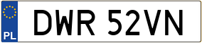Trailer License Plate